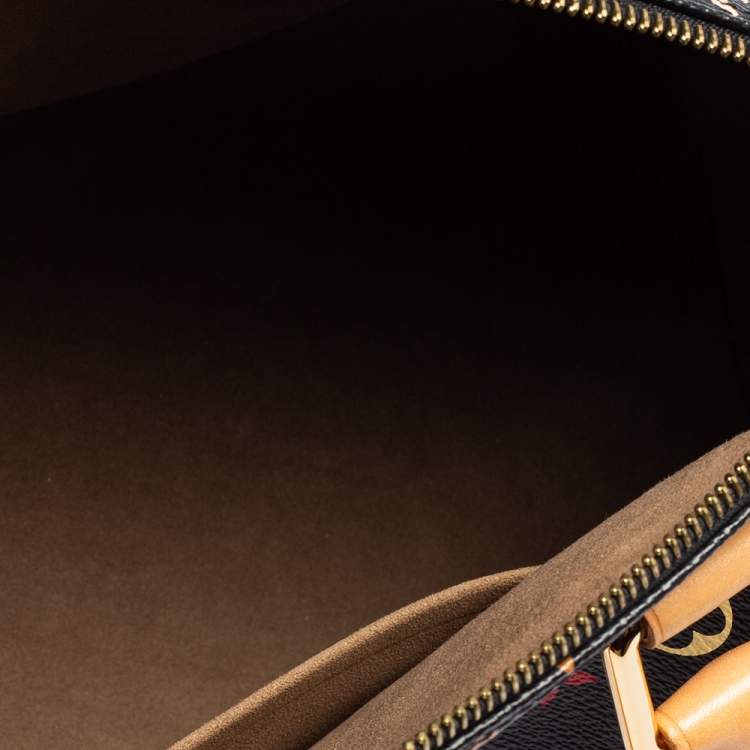 مملوكة مسبقًا Louis Vuitton Black Monogram Multicolore Canvas Speedy 30 Bag