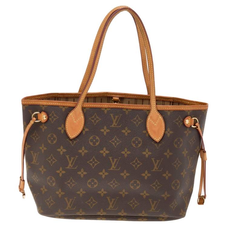 Pre Owned Louis Vuitton Monogram Canvas and Leather Neverfull PM Bag