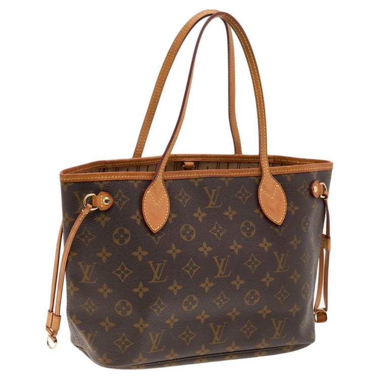 Pre Owned Louis Vuitton Monogram Canvas and Leather Neverfull PM Bag