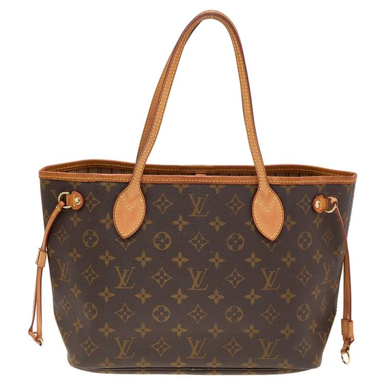Pre Owned Louis Vuitton Monogram Canvas and Leather Neverfull PM Bag
