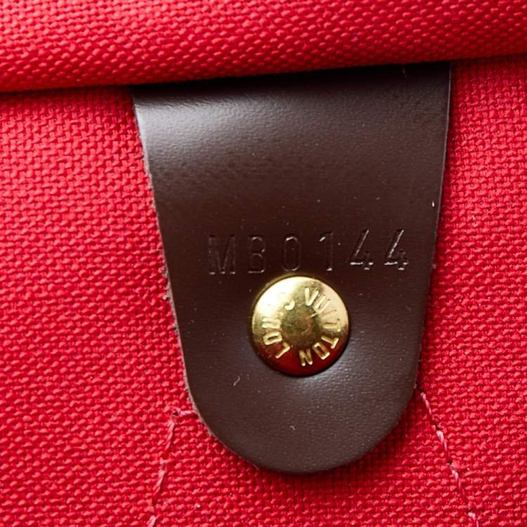 Pre Owned Louis Vuitton Damier Ebene Canvas Speedy 30 Bag