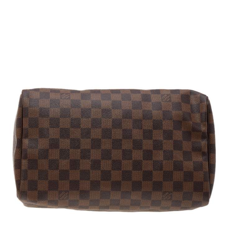Pre Owned Louis Vuitton Damier Ebene Canvas Speedy 30 Bag