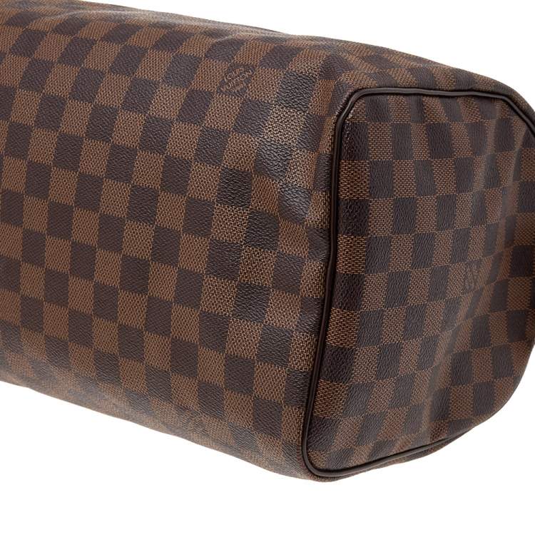 Pre Owned Louis Vuitton Damier Ebene Canvas Speedy 30 Bag