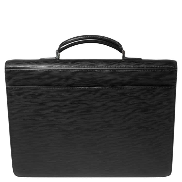 Pre Owned Louis Vuitton Black Epi Leather Robusto 1 Briefcase