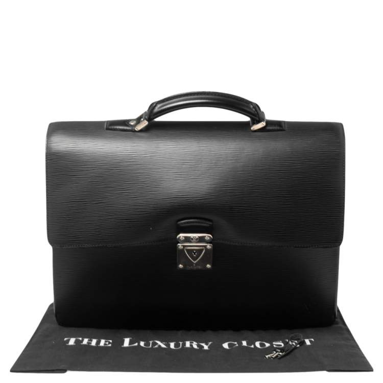 Pre Owned Louis Vuitton Black Epi Leather Robusto 1 Briefcase