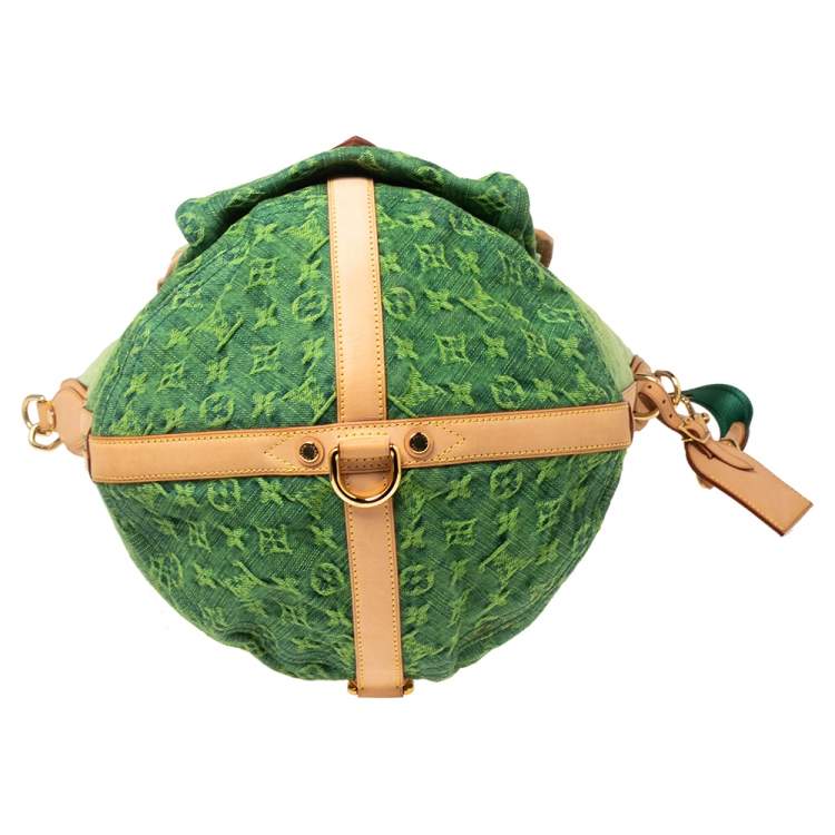 Pre Owned Louis Vuitton Vert Ombre Monogram Denim Sunburst PM Limited Edition Bag