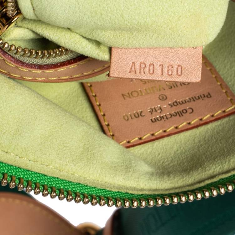 Pre Owned Louis Vuitton Vert Ombre Monogram Denim Sunburst PM Limited Edition Bag
