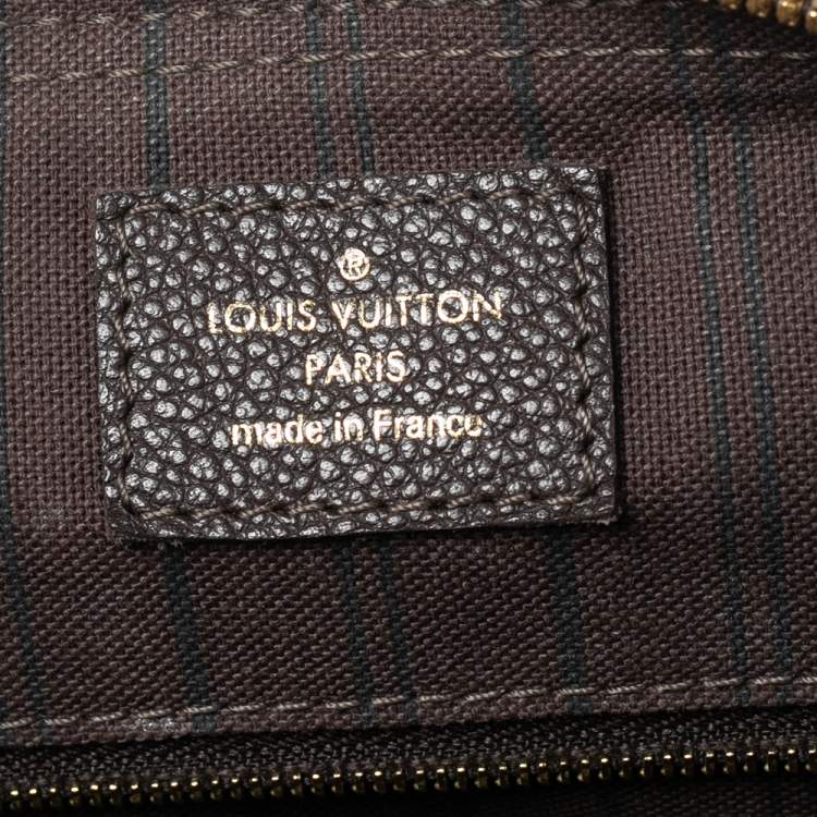 Pre Owned Louis Vuitton Terre Monogram Empreinte Leather Speedy Bandoulière 25 Bag