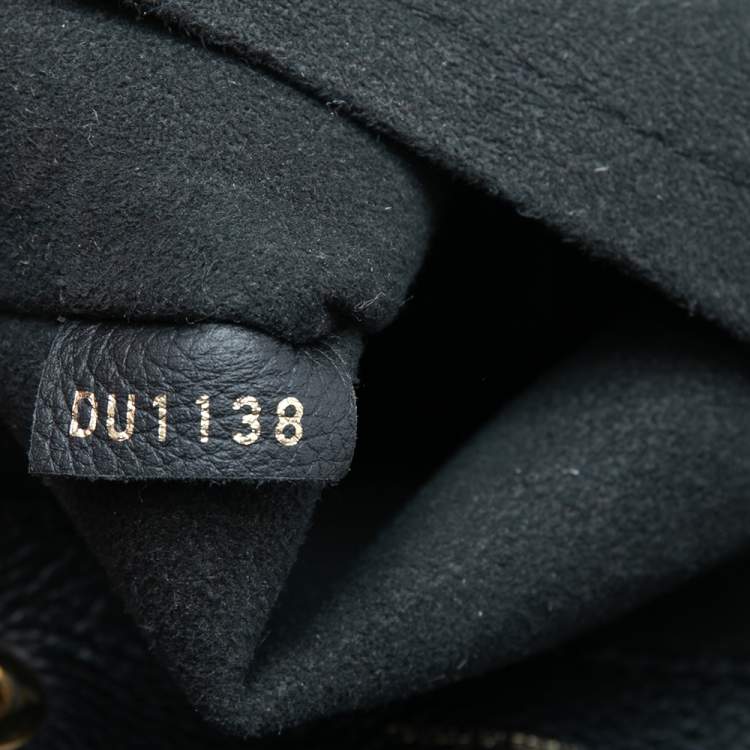 Pre Owned Louis Vuitton Black Leather Mini Lockme Backpack