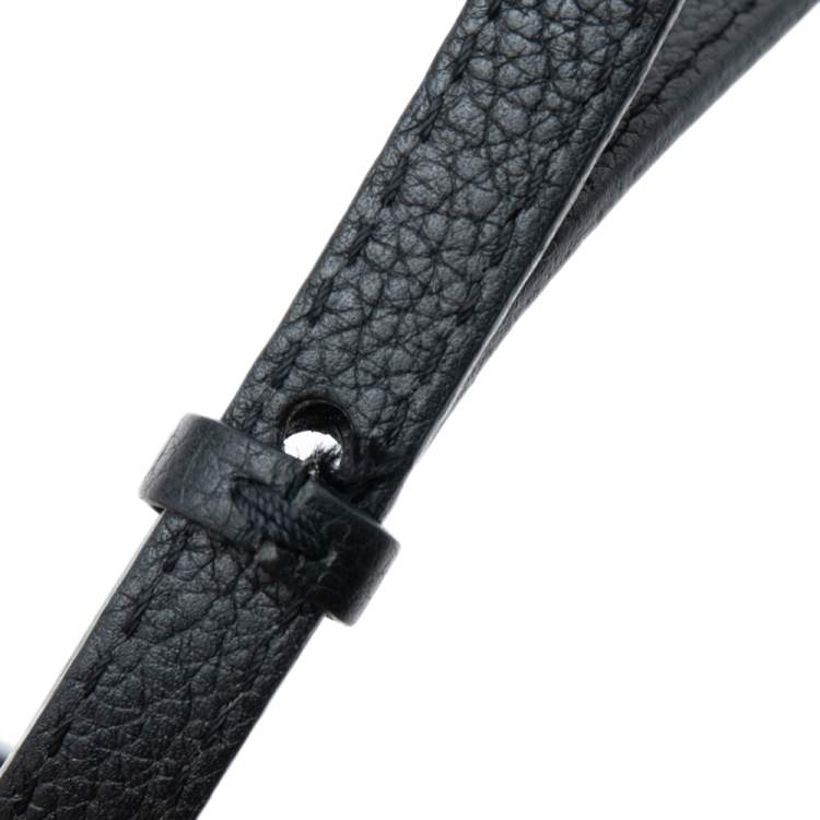 Pre Owned Louis Vuitton Black Leather Mini Lockme Backpack