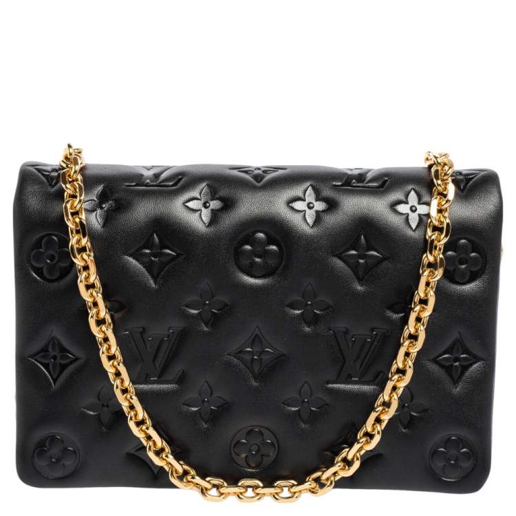 Louis Vuitton - Pochette Coussin - Leather - Black - Women - Luxury
