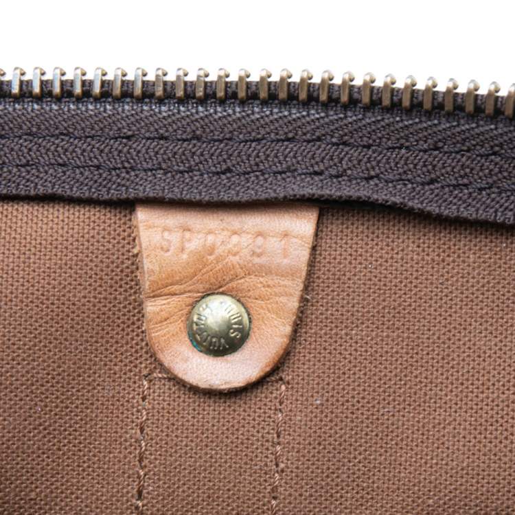 Pre Owned Louis Vuitton Monogram Canvas and Leather Keepall 45 Bag