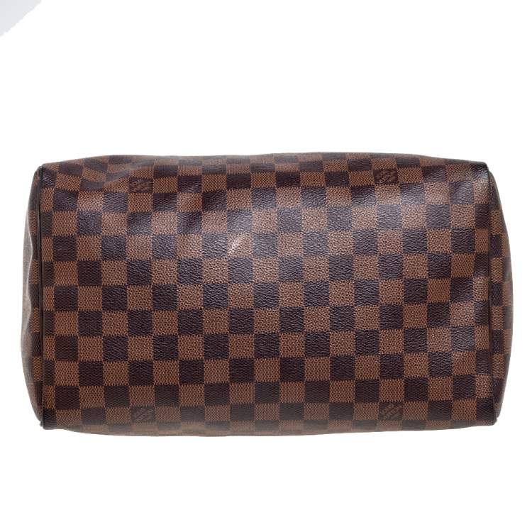 Pre Owned Louis Vuitton Damier Ebene Canvas Speedy 30 Bag
