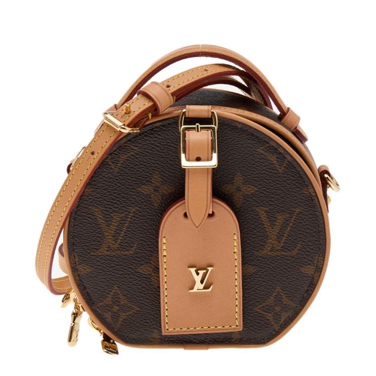 Louis Vuitton // Brown Monogram Canvas Petite Boite Chapeau Bag – VSP  Consignment