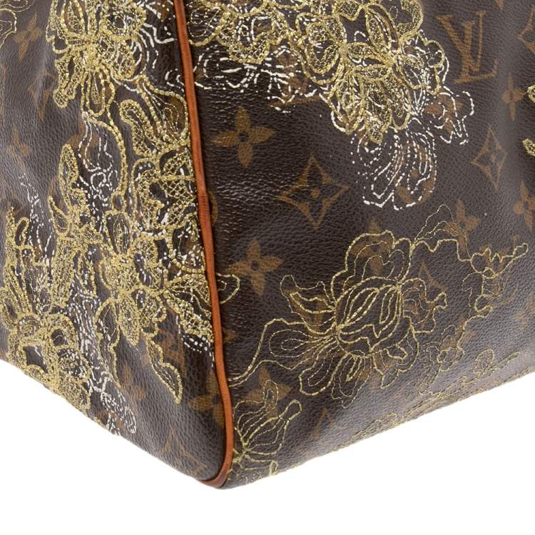 مملوكة مسبقًا Louis Vuitton Monogram Canvas and Leather Limited Edition Dentelle Speedy 30 Bag