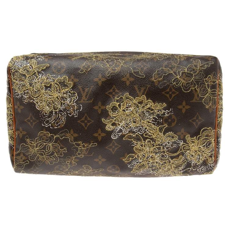 مملوكة مسبقًا Louis Vuitton Monogram Canvas and Leather Limited Edition Dentelle Speedy 30 Bag