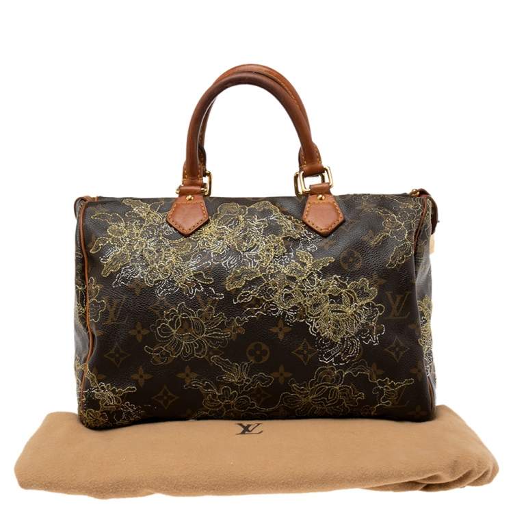 مملوكة مسبقًا Louis Vuitton Monogram Canvas and Leather Limited Edition Dentelle Speedy 30 Bag
