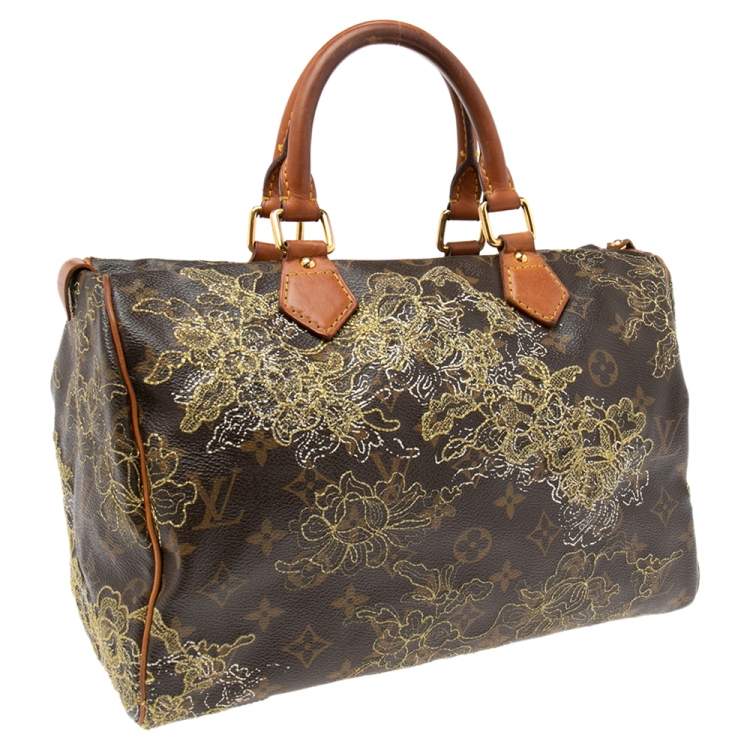 مملوكة مسبقًا Louis Vuitton Monogram Canvas and Leather Limited Edition Dentelle Speedy 30 Bag