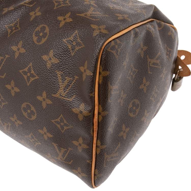مملوكة مسبقًا Louis Vuitton Monogram Canvas and Leather Speedy 30 Bag