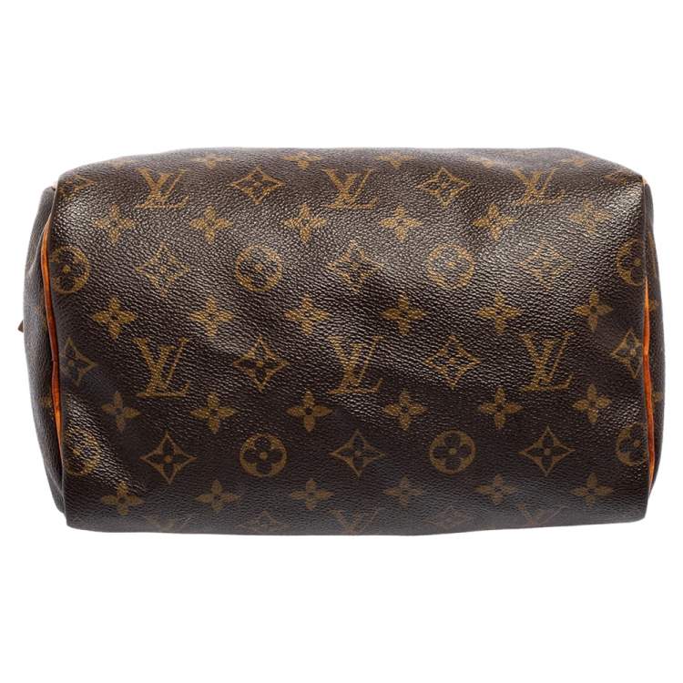 Pre Owned Louis Vuitton Monogram Canvas and Leather Speedy 25 Bag