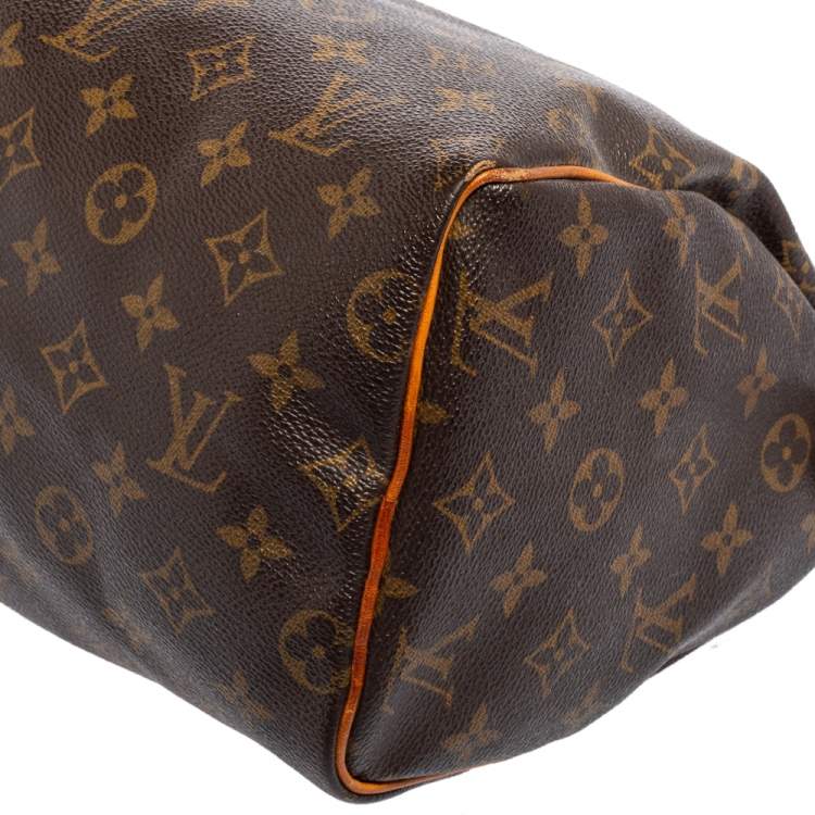 Pre Owned Louis Vuitton Monogram Canvas and Leather Speedy 25 Bag