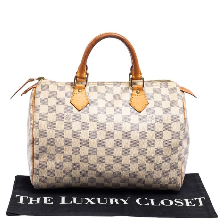 مملوكة مسبقًا Louis Vuitton Damier Azur Canvas Speedy 30 Bag