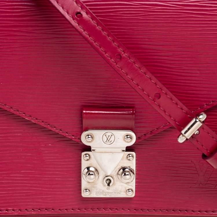 Pre Owned Louis Vuitton Fuchsia Epi Leather Monceau BB Bag