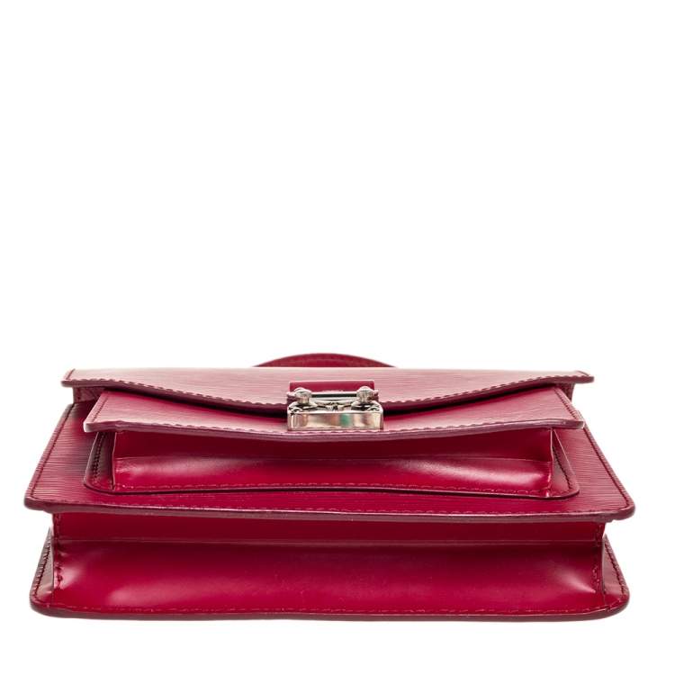 Pre Owned Louis Vuitton Fuchsia Epi Leather Monceau BB Bag