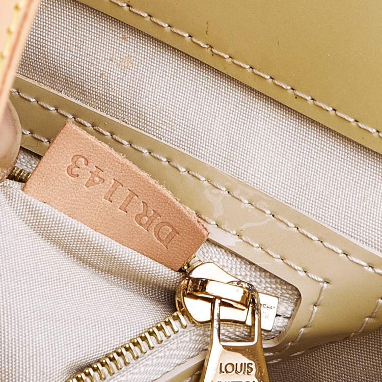 Pre Owned Louis Vuitton Blanc Corail Monogram Vernis Catalina EW Bag