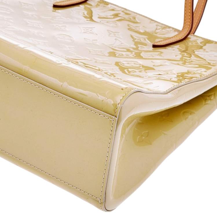 Pre Owned Louis Vuitton Blanc Corail Monogram Vernis Catalina EW Bag