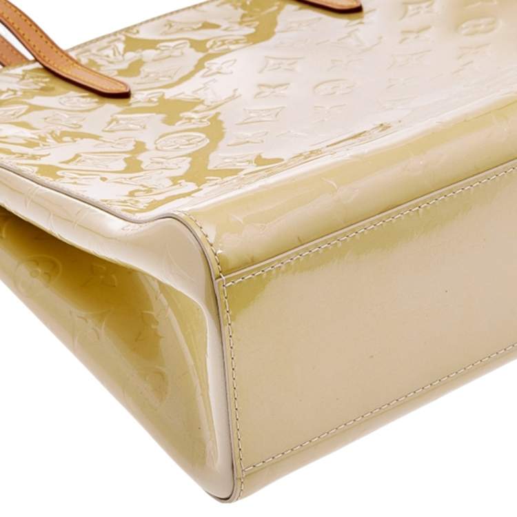 Pre Owned Louis Vuitton Blanc Corail Monogram Vernis Catalina EW Bag