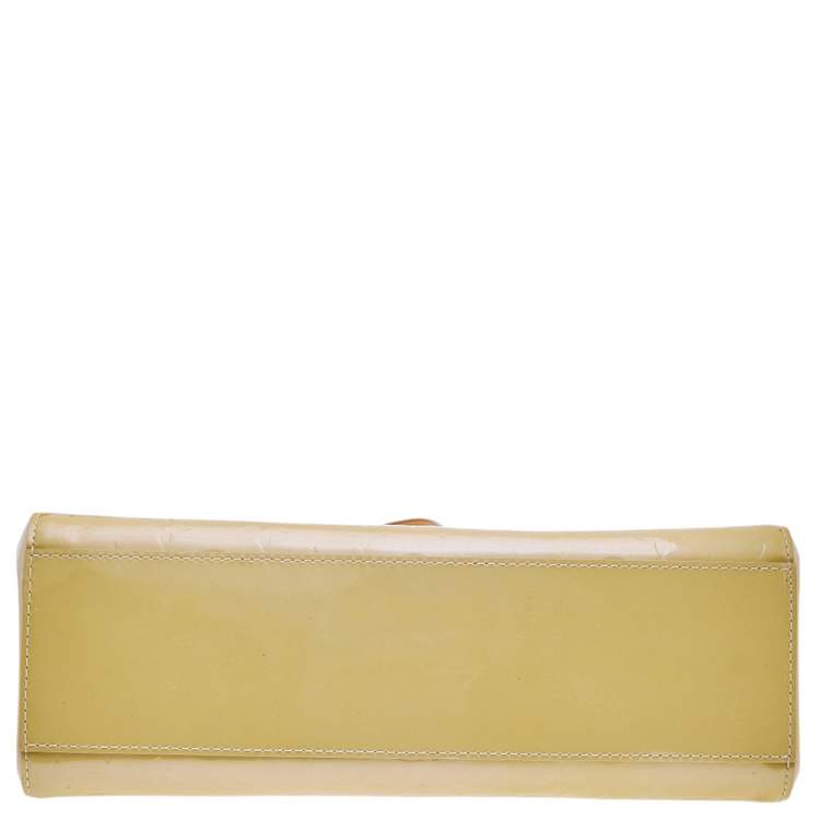 Pre Owned Louis Vuitton Blanc Corail Monogram Vernis Catalina EW Bag