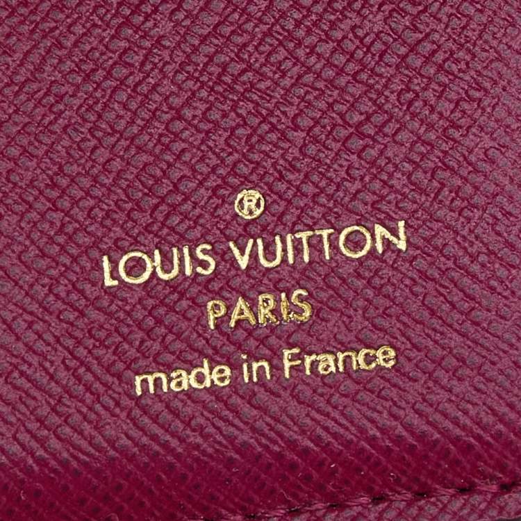 Pre Owned Louis Vuitton Fuchsia Monogram Canvas and Leather Zoe Wallet