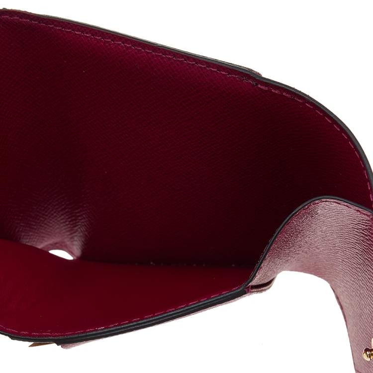 Pre Owned Louis Vuitton Fuchsia Monogram Canvas and Leather Zoe Wallet