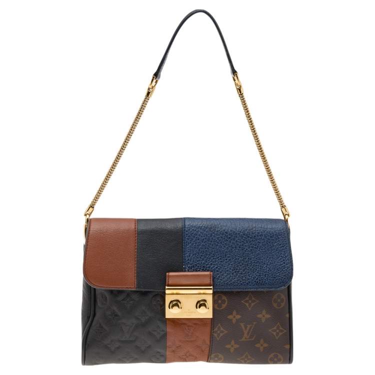 Louis Vuitton Marine Monogram Leather Limited Edition Blocks Plate Bag