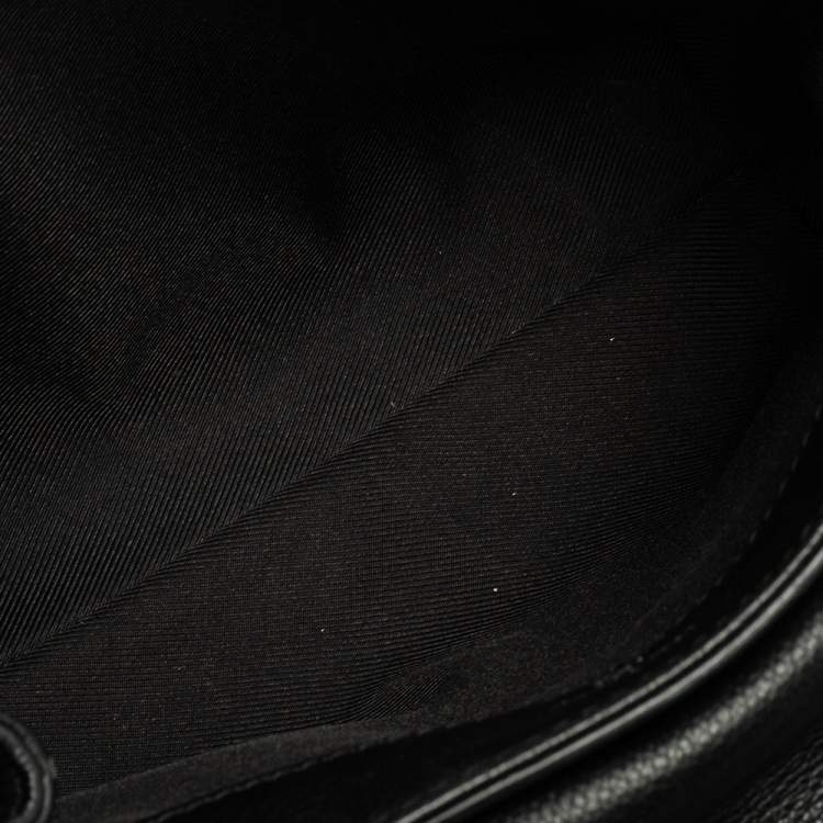 Pre Owned Louis Vuitton Black Leather Lockme II BB Bag