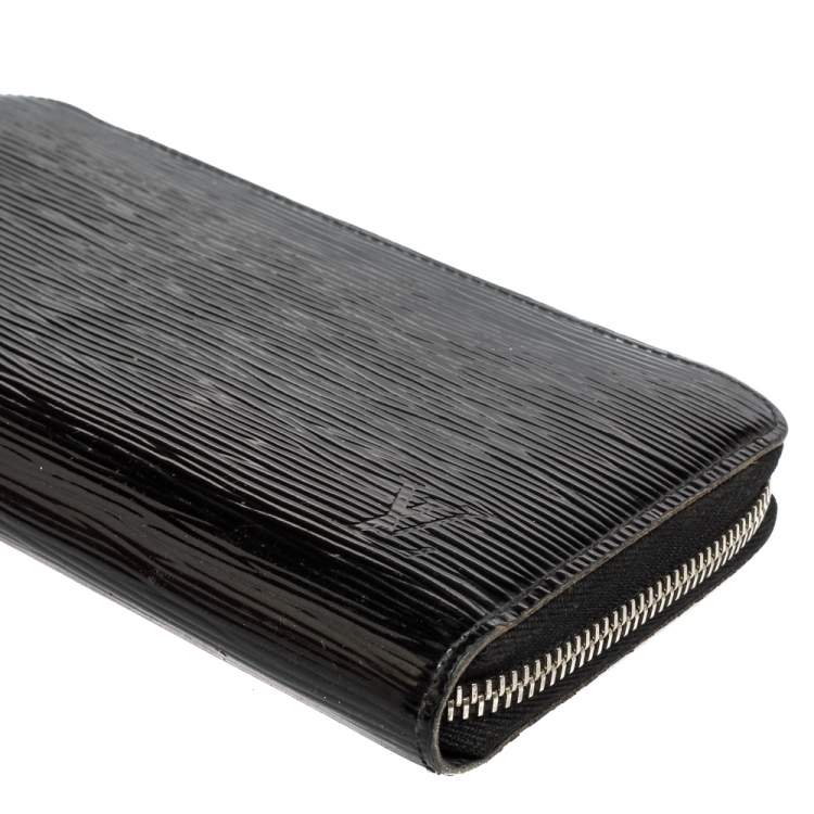 Pre Owned Louis Vuitton Black Epi Leather Zippy Continental Wallet