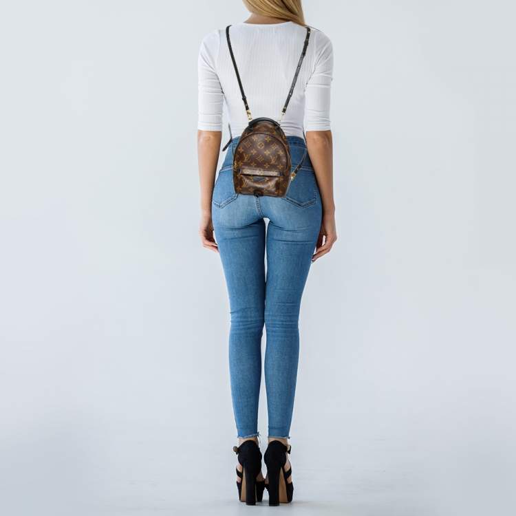 Pre Owned Louis Vuitton Monogram Canvas Mini Palm Springs Backpack
