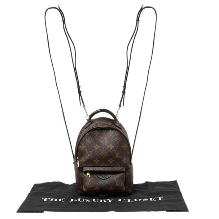Pre Owned Louis Vuitton Monogram Canvas Mini Palm Spring Backpack