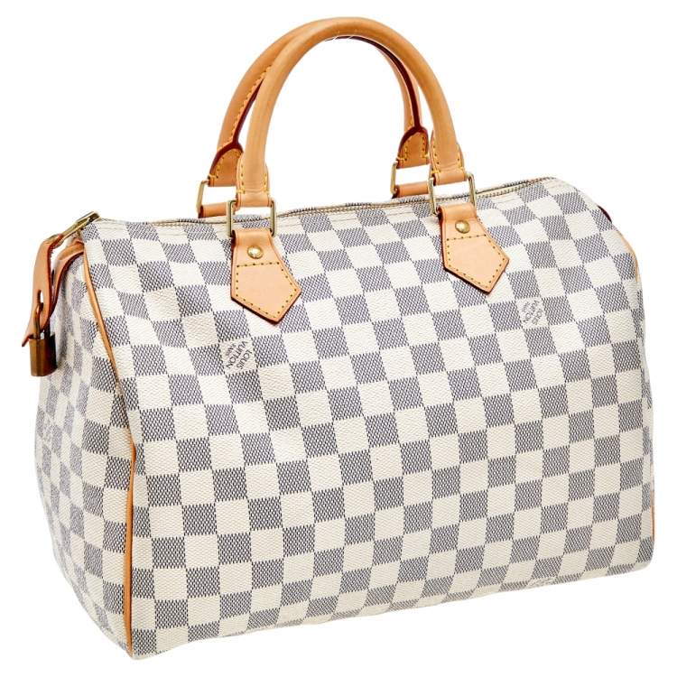 مملوكة مسبقًا Louis Vuitton Damier Azur Canvas Speedy 30 Bag