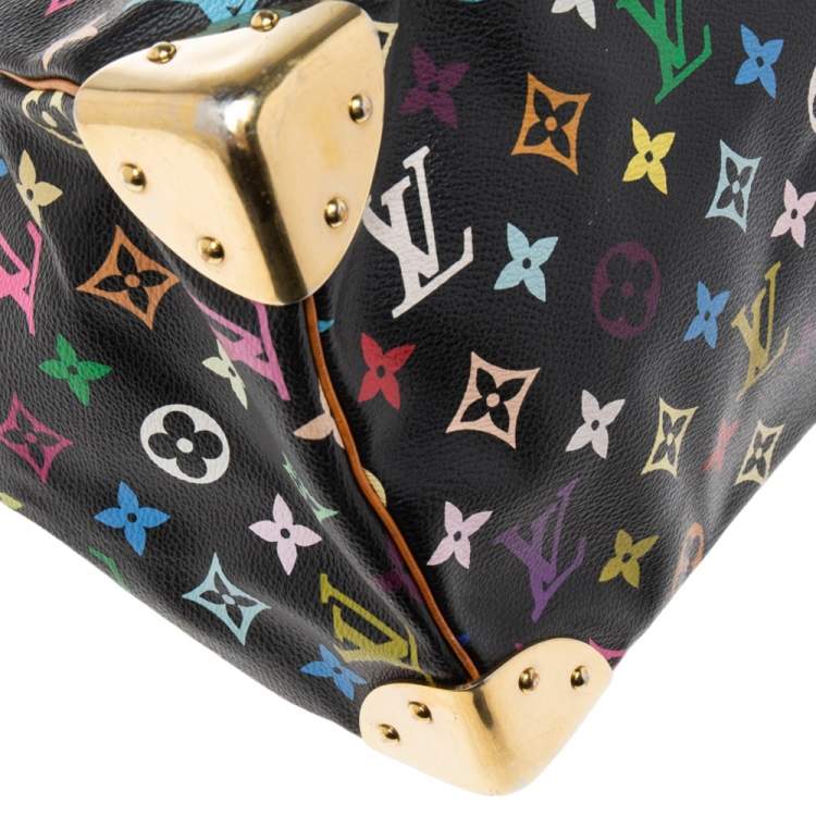 Pre Owned Louis Vuitton Black Monogram Multicolore Canvas And Leather Speedy 30 Bag