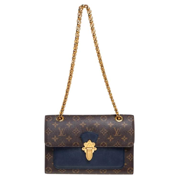 Louis Vuitton Blue Monogram Canvas and Leather Victoire Chain Bag Louis  Vuitton