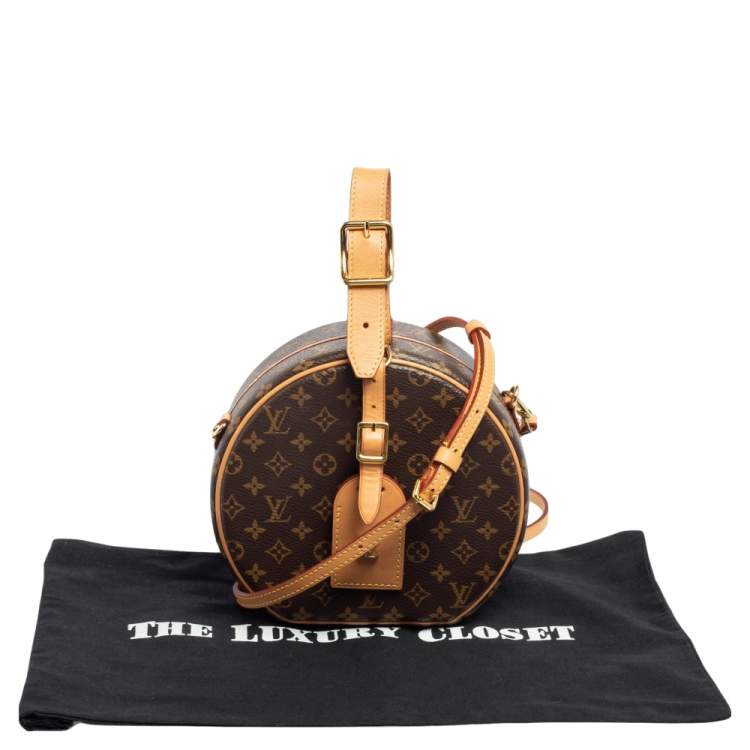 Pre Owned Louis Vuitton Monogram Canvas Petite Boite Chapeau Bag