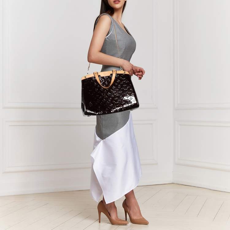 Louis Vuitton Monogram Vernis Brea GM - Burgundy Handle Bags