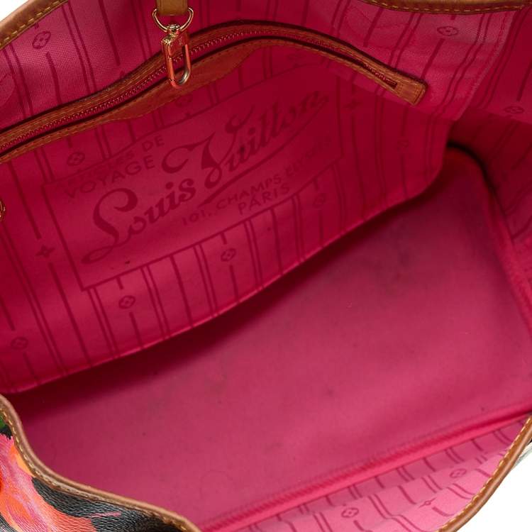 Pre Owned Louis Vuitton Monogram Canvas Limited Edition Stephen Sprouse Roses Neverfull MM Bag