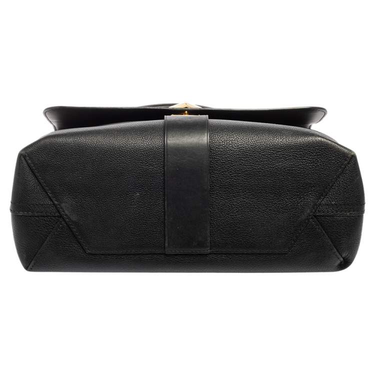 Pre Owned Louis Vuitton Black Monogram Leather Very One Handle Tote