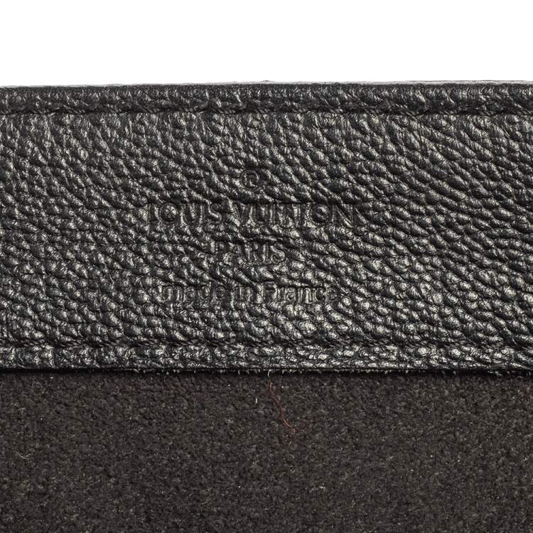Pre Owned Louis Vuitton Black Monogram Leather Very One Handle Tote
