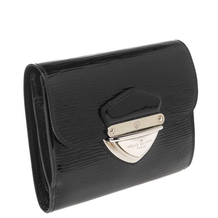 Pre Owned Louis Vuitton Black Electric Epi Leather Joey Wallet