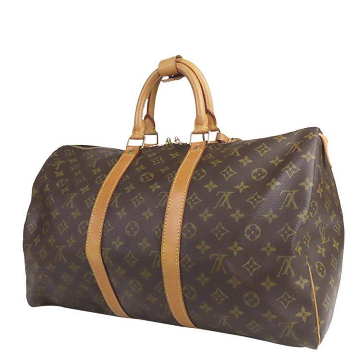 Pre Owned Louis Vuitton Monogram Canvas Keepall 45 Bag