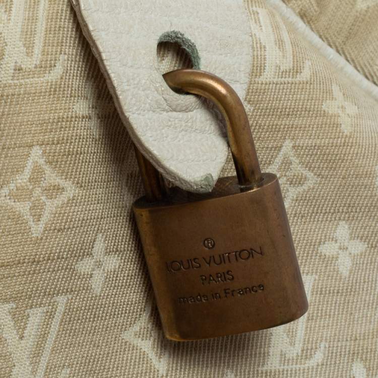 Pre Owned Louis Vuitton Dune Monogram Mini Lin Canvas Speedy 30 Bag